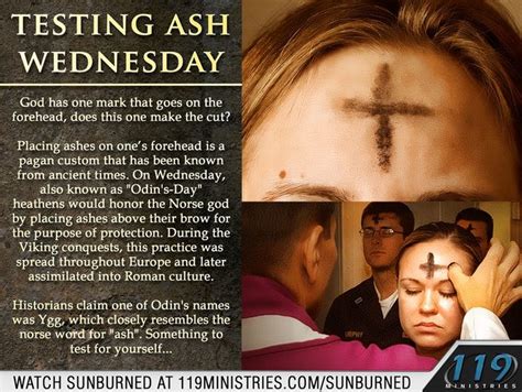 Does ash wednesday have ties to ancient pagan rituals